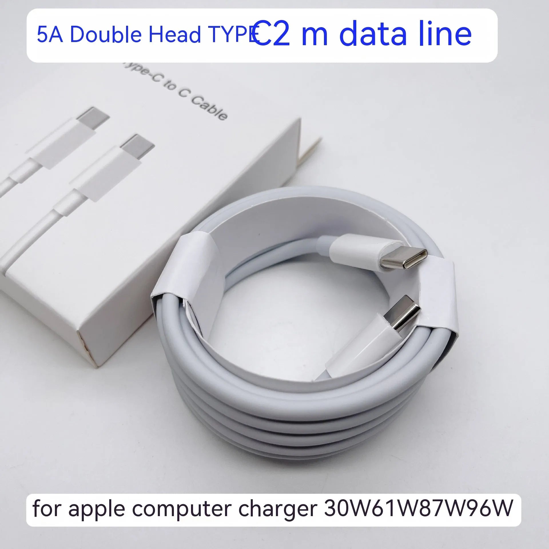 61W laptop power adapter with UK plug measuring 7x7x3cm