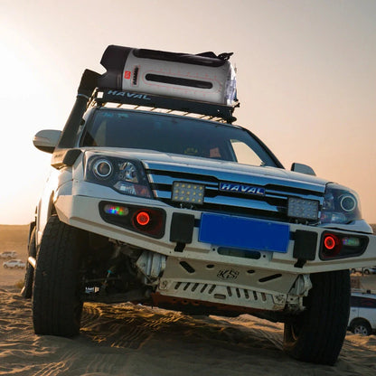 Grey 12L PVC solar shower bag measuring 43cm tall with 17cm diameter for outdoor camping