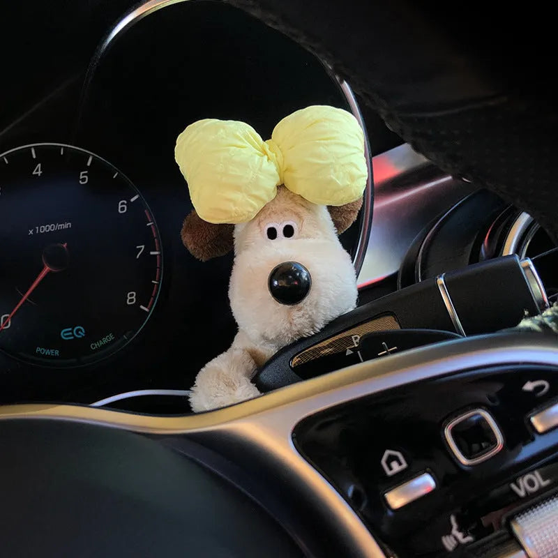 Cotton pilot dog car decoration doll showing one of thirteen character design variations