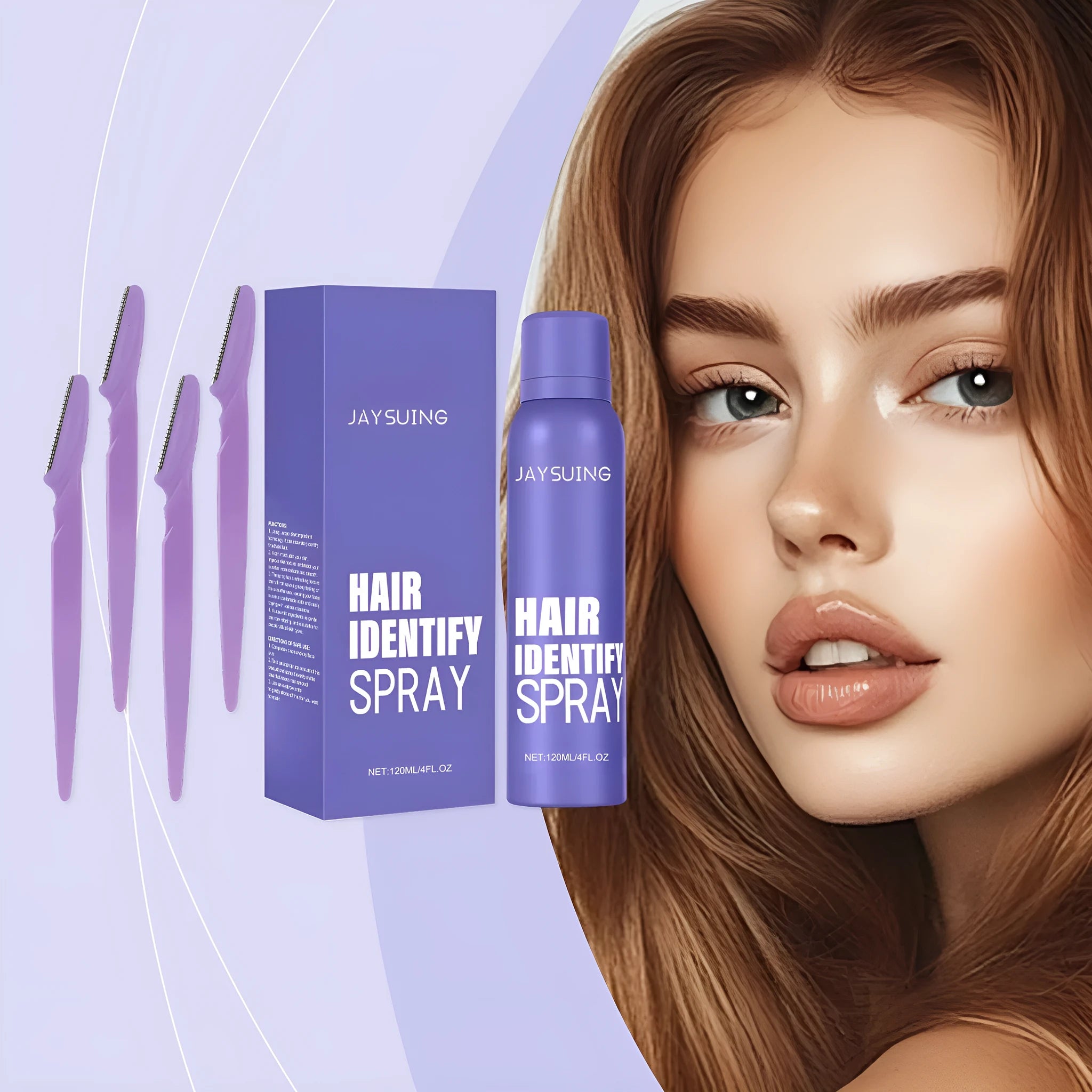 120ml portable hair removal spray bottle with botanical extracts for home use