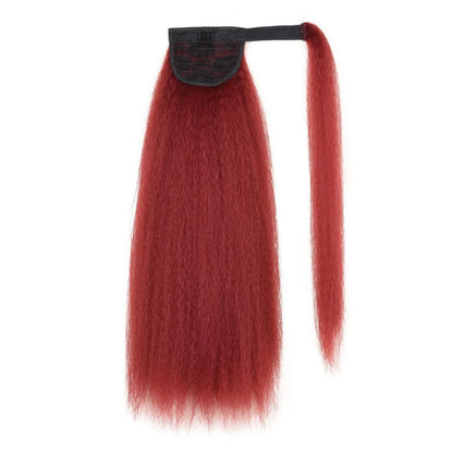 Women's fluffy curly ponytail wig with velcro fastening measuring 10x55cm