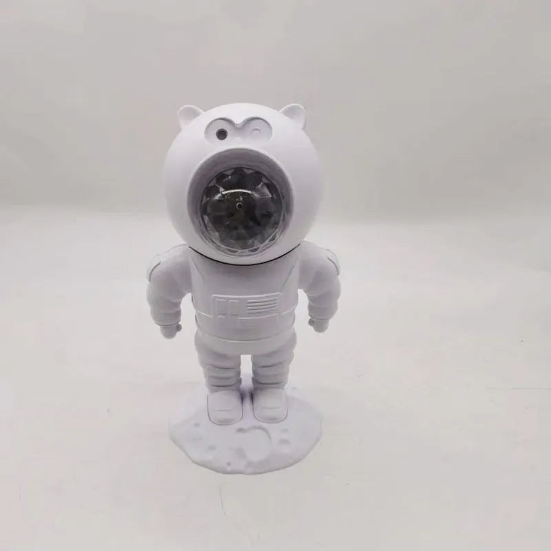Astronaut Star Water Wave Projection Lamp with 8W USB LED and ABS shade, showing projected star pattern on wall