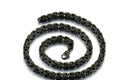 Stainless steel punk necklace in steel colour with 5mm chain and 55cm length