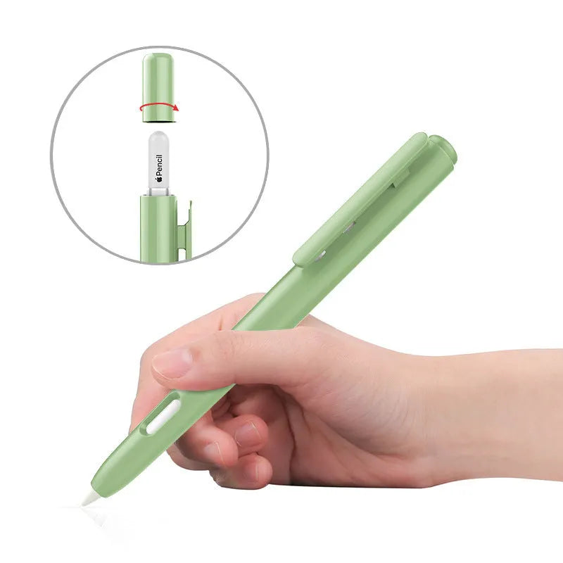 Apple Pencil 2nd Generation silicone protective case in various colours showing anti-fall design.