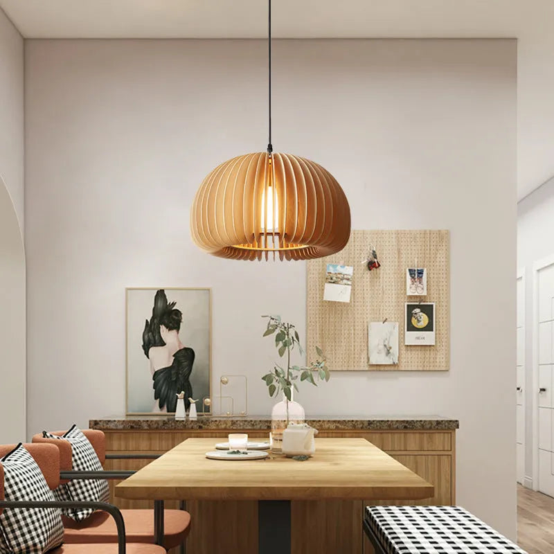 Retro Japanese-style simple iron chandelier ceiling light in 18cm diameter for bedroom