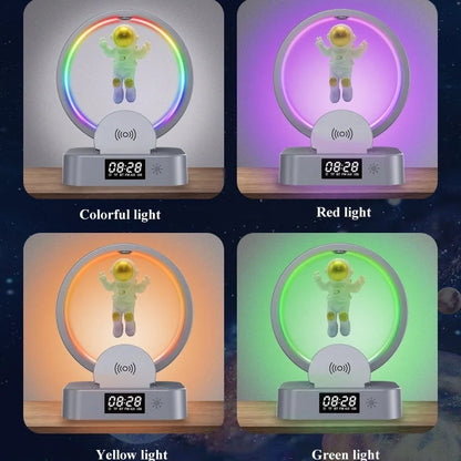 Magnetic Levitation Bluetooth Speaker with dynamic RGB lighting and multi-functional features