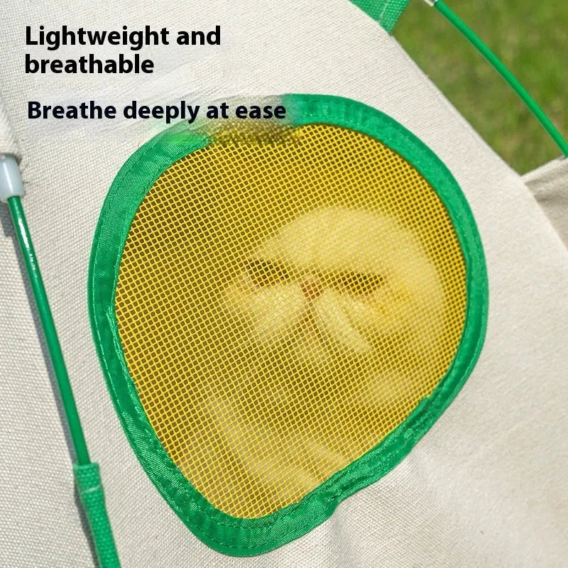 Dome-shaped cloth cat tent with optional thick mat pad for four-season use as pet bed or cage