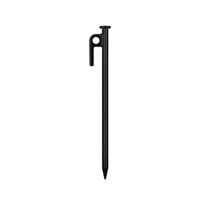 30cm black steel camping nail for securing tents and pavilions outdoors