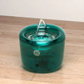 Grey automatic circulating filter water fountain for pets with USB power connection