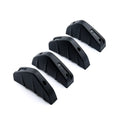 Black triangle rear spoiler for General Motors vehicles with 15cm foot measurement