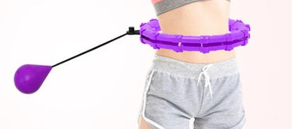 Adjustable waist hoop made of durable polypropylene for at-home fitness and calorie burning