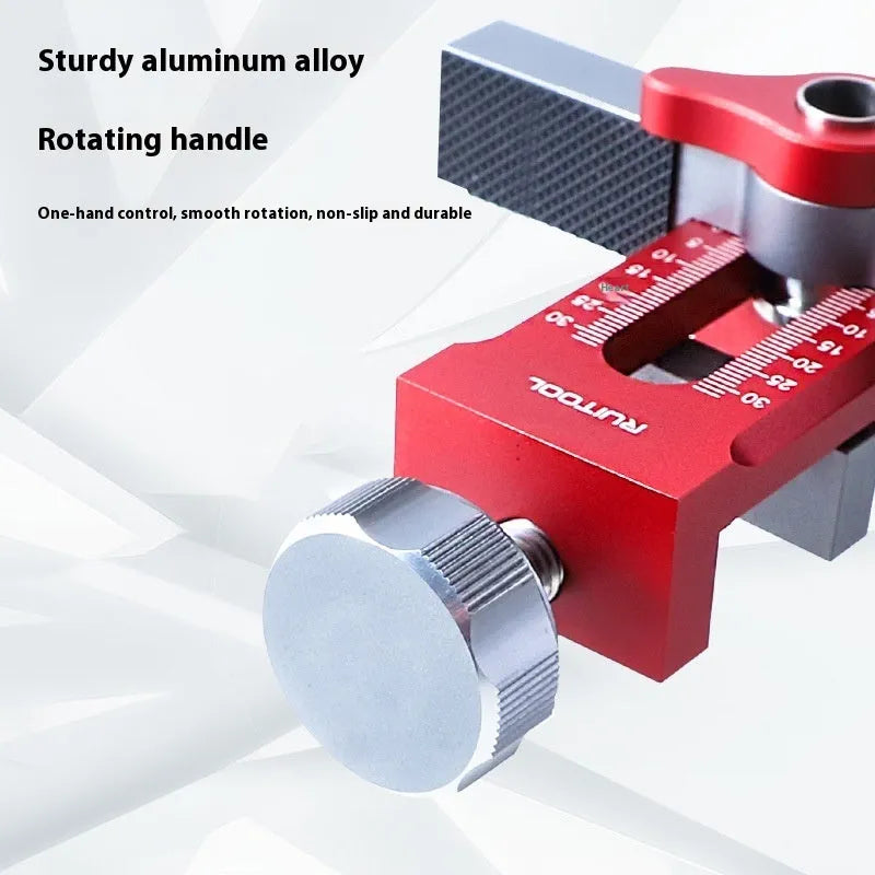 Aluminium alloy cabinet door installation aid with 10mm diamond suit adjustment mechanism