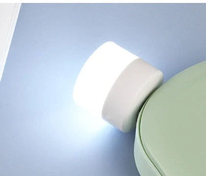 Compact USB LED night light in multiple colours for eye protection and portable use