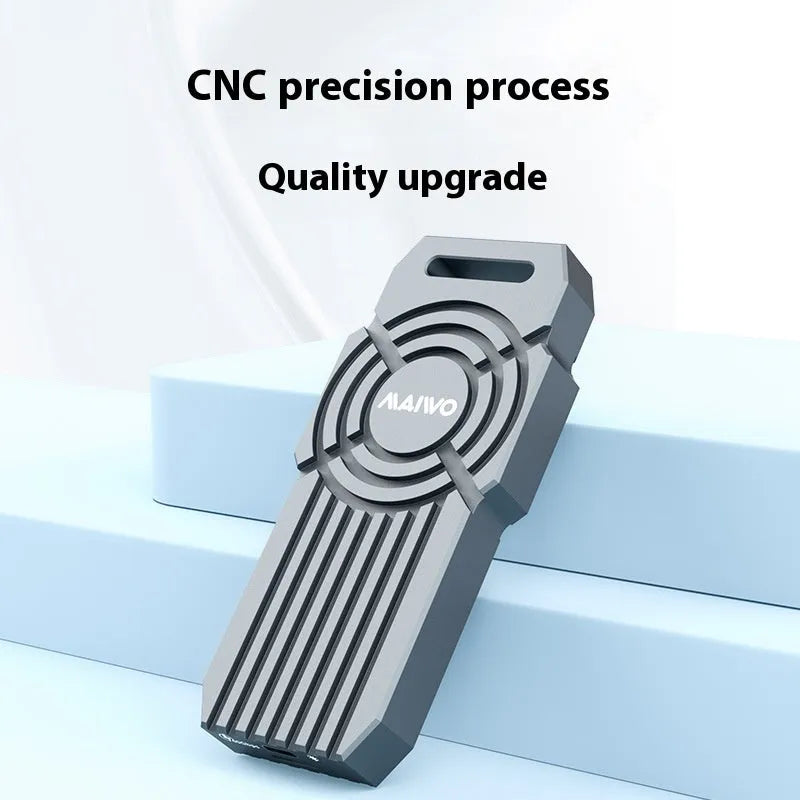 Aluminium USB4 hard disk enclosure for NVMe M2 solid state drives with Type-C connection