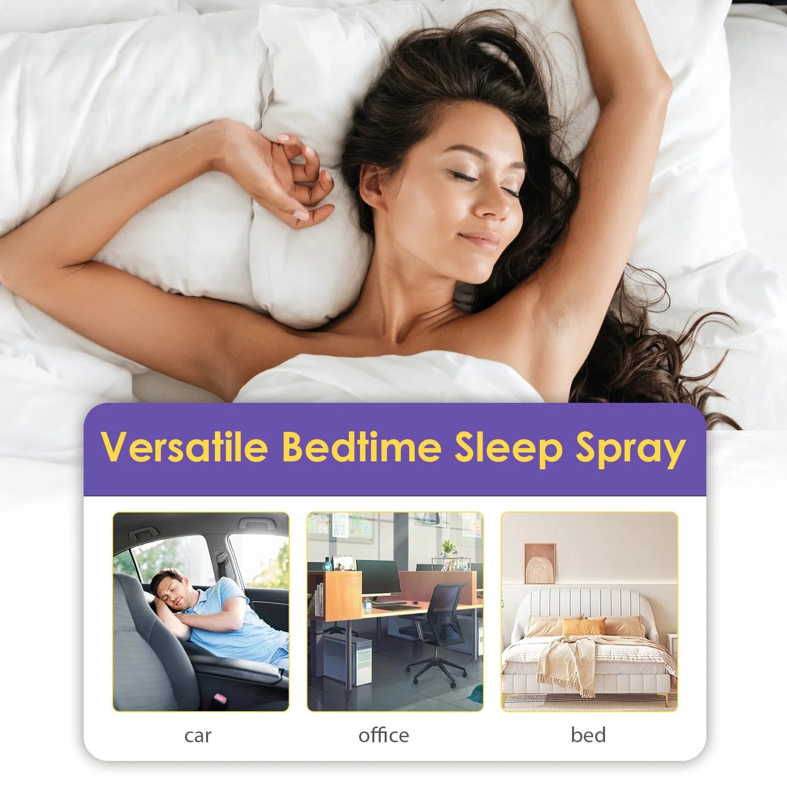 30ml lavender sleep spray bottle for body fatigue care before sleep