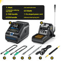 Intelligent constant temperature soldering station with plug-in heating core for maintenance welding