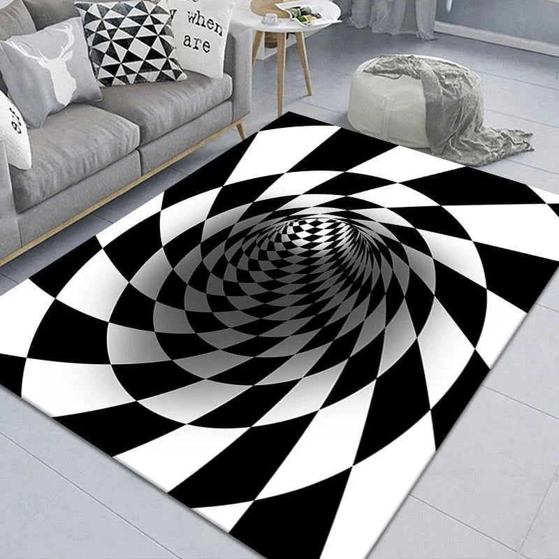 3D Geometric Stereoscopic Illusion Floor Mat for Pets in various sizes