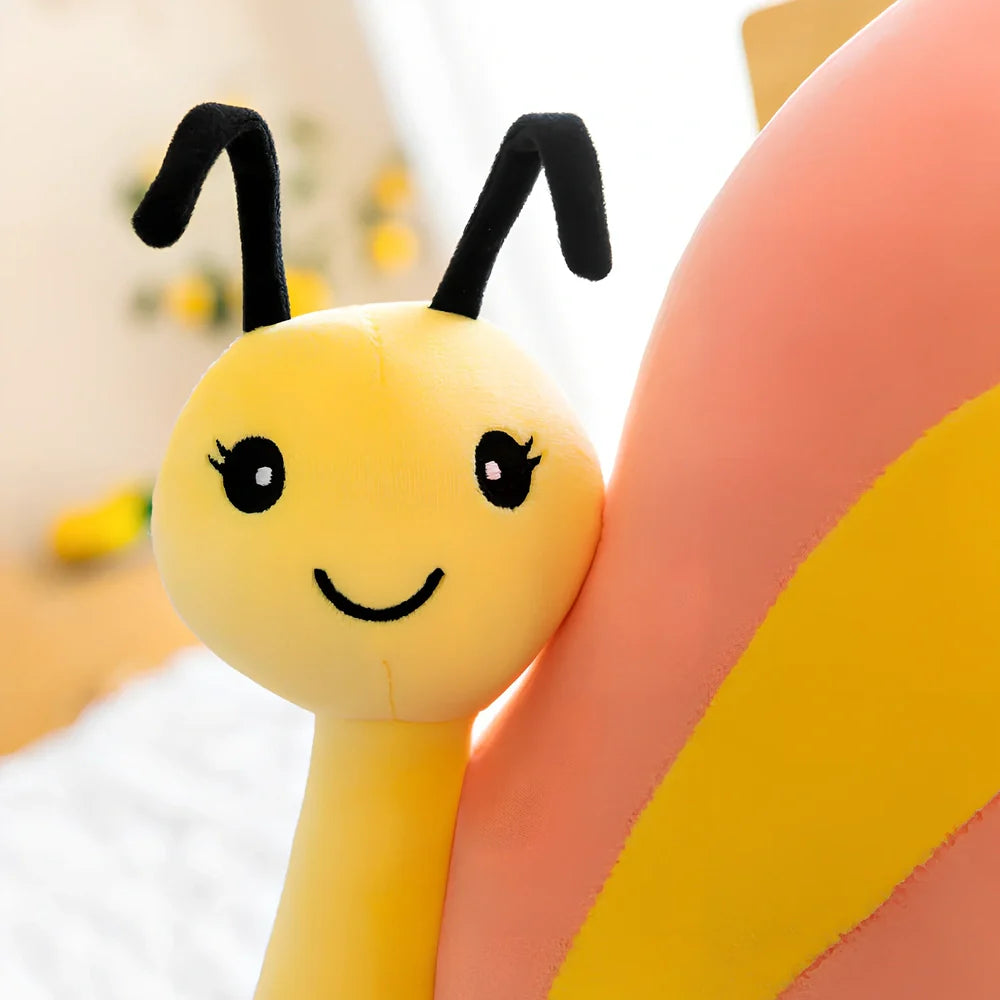 Blue or pink butterfly plush toy, 50cm height with down cotton filling for children's play