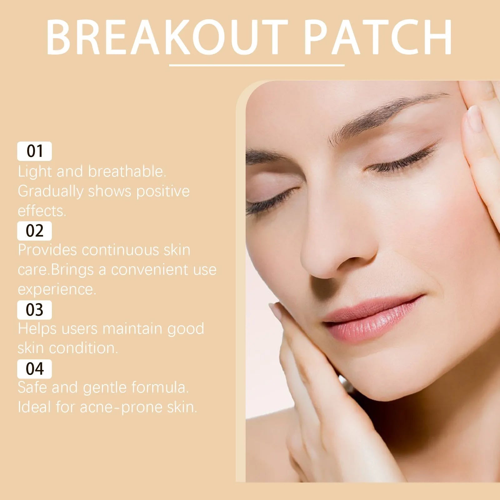 Acne patches with tea tree oil and centella extract in pack of 8 hydrocolloid patches