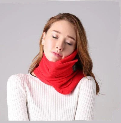 Versatile Neck Scarf Travel Pillow - Breathable and Supportive Accessory for Comfortable Travel