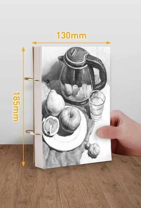 8K thickened sketchbook for hand-painted marker art with coil binding