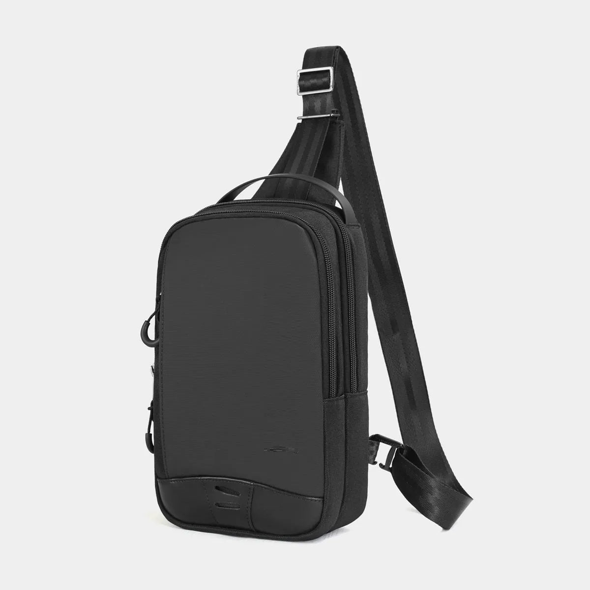 Casual black TPU camouflage chest bag with waterproof function and single shoulder strap
