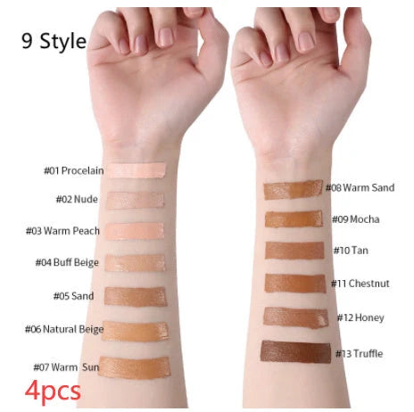 Oil-Control Liquid Foundation Concealer in 13 shades for a flawless matte finish