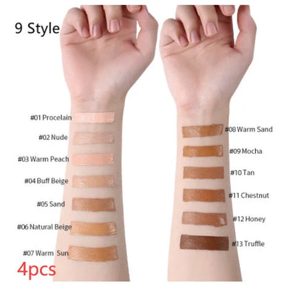 Oil-Control Liquid Foundation Concealer in 13 shades for a flawless matte finish