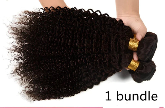 Brazilian human hair kinky curly wave curtain wig in 14-inch length, showing natural clips and volume texture