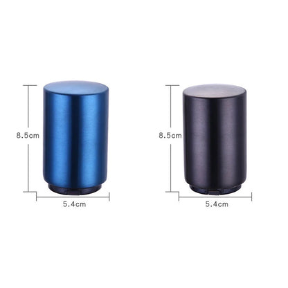 Stainless steel magnetic beer bottle opener with brushed metal finish