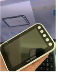 43 inch baby monitor with 4.3 inch LCD screen showing a baby in a cot