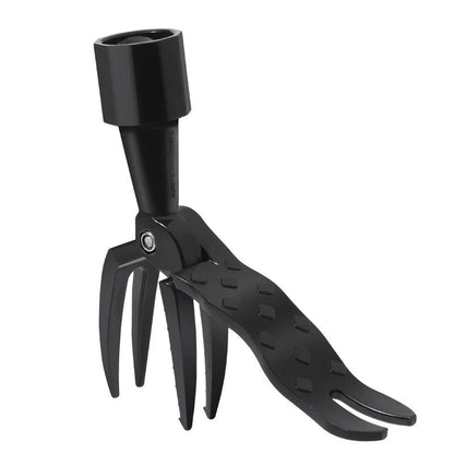 Standing Weeding Uproot Tool in black, made from alloy and stainless steel