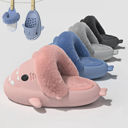 Winter Shark Slippers with detachable warm fuzzy lining in various colours