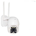 HD panoramic dome network camera with 3MP resolution, wide-angle lens, and infrared LEDs for outdoor monitoring