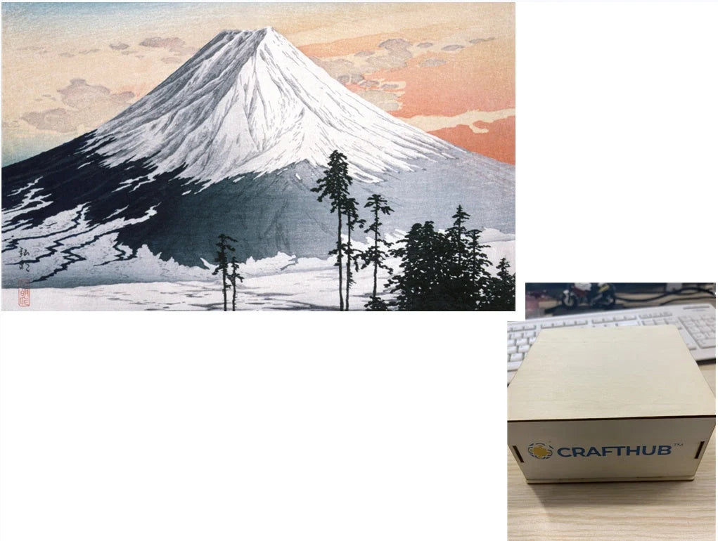 Animal Puzzle Craft Hub A3 Size Wooden Box for puzzle storage and display