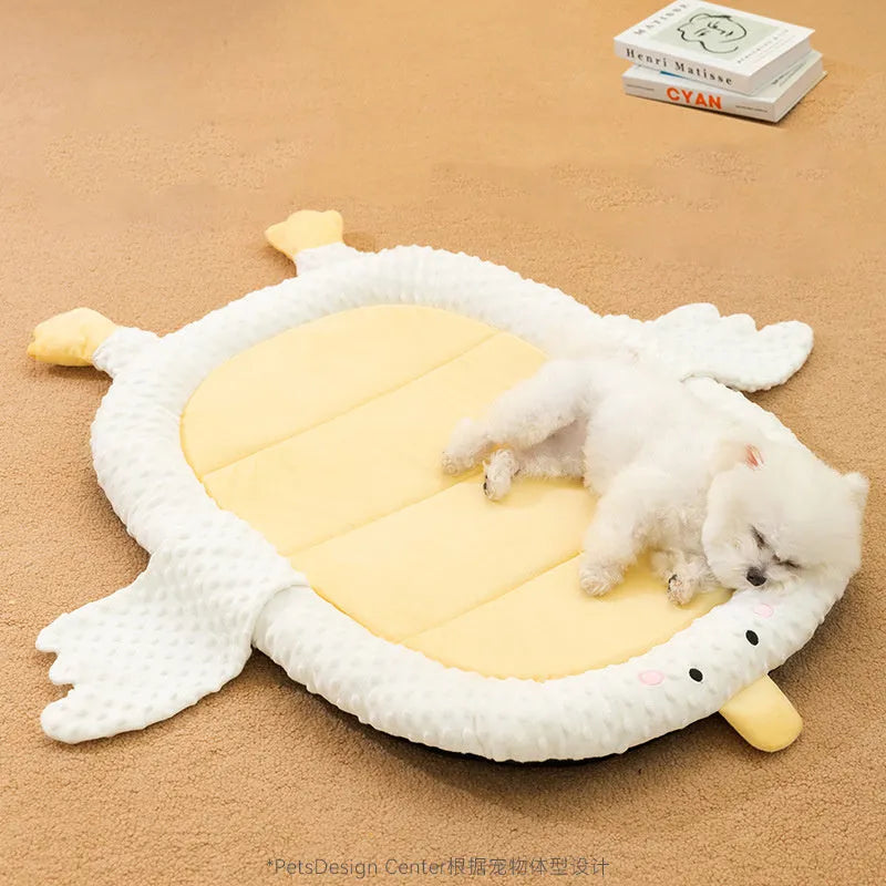 Bedsure grey orthopedic dog bed with waterproof cover shown in a large size for dogs.