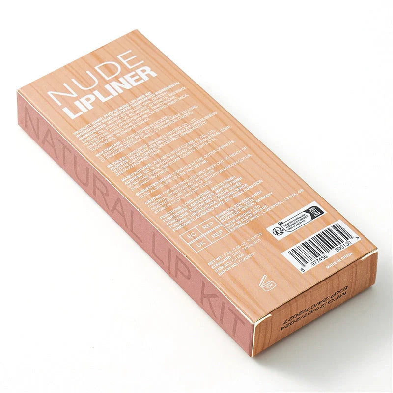 PHOFAY Nude Lipliner Kit with 12 matte shades for perfect lip definition