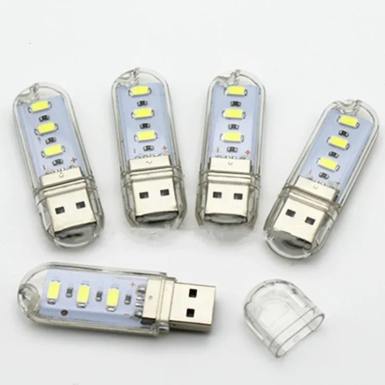 Mini USB outdoor camping night light 59mm 18mm 9mm compact white warm white modern design