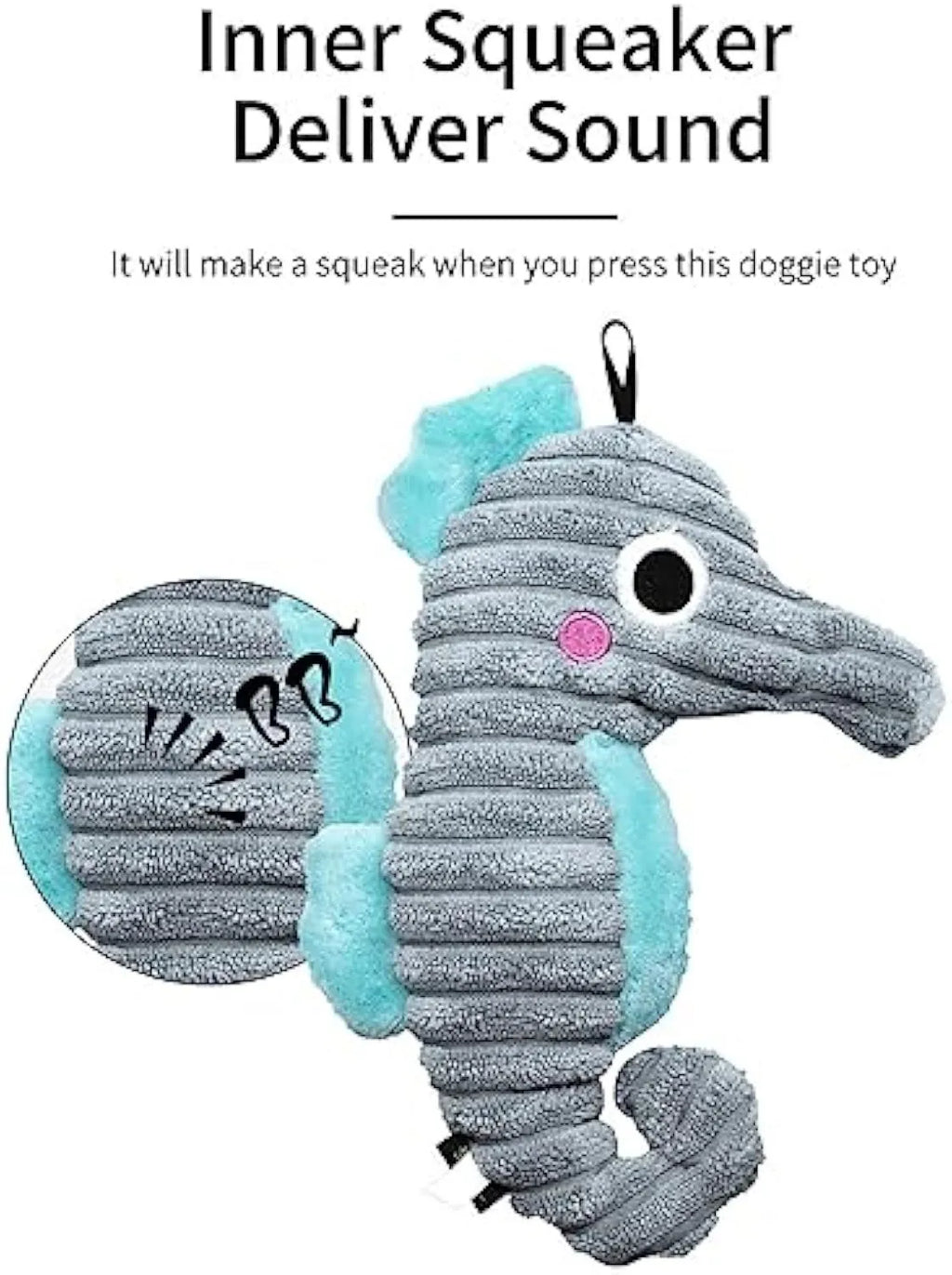Interactive dog toy shaped like a hedgehog with plush cover and self-moving ball for small and medium dogs