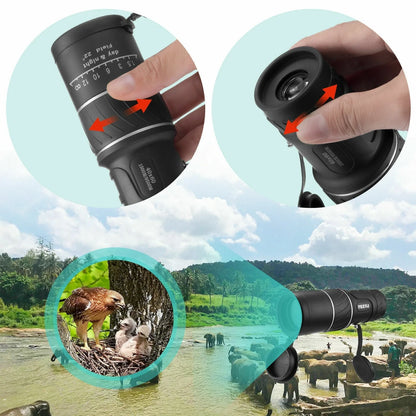 40x60 Day Night Vision HD Optical Monocular for outdoor observation