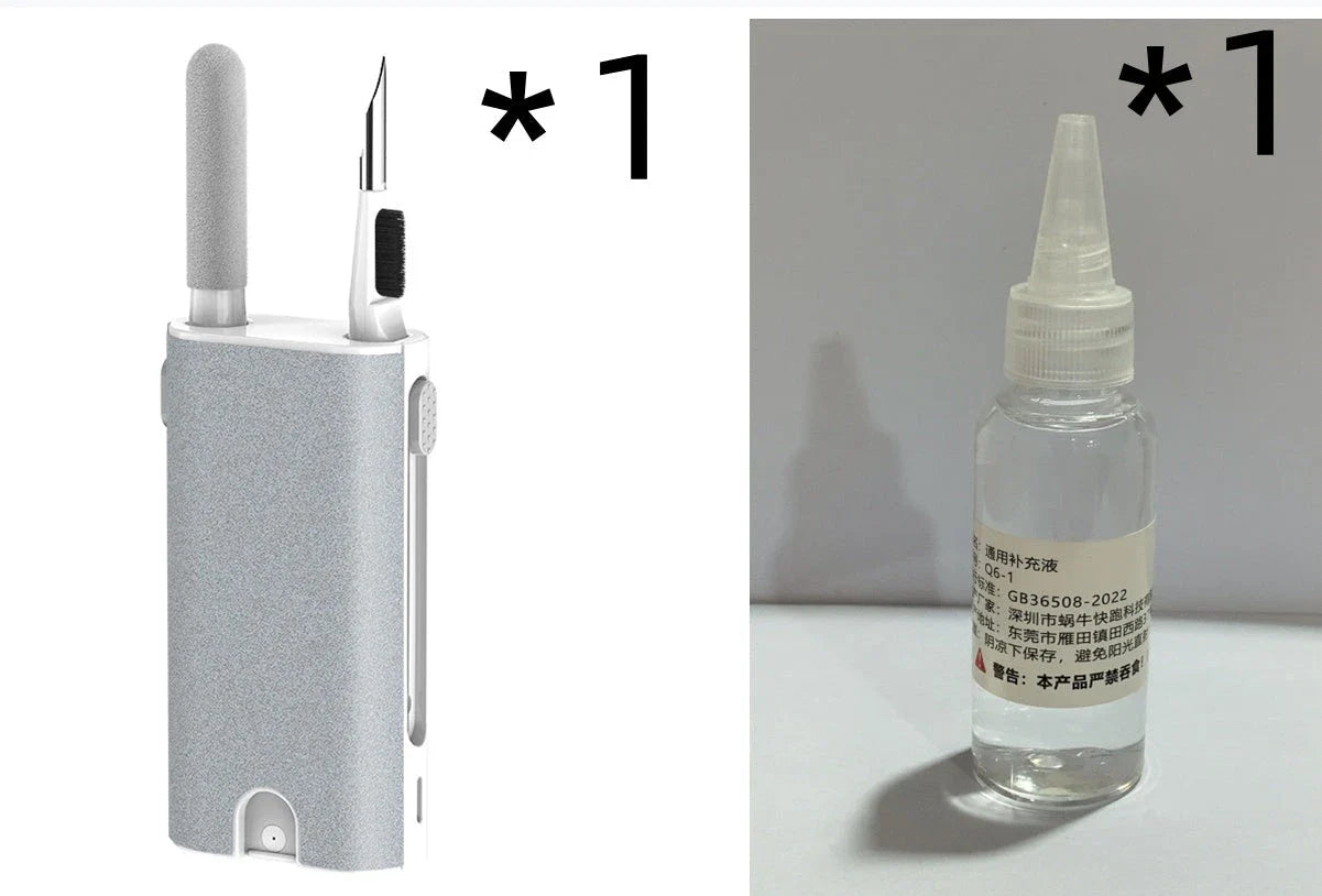 5-in-1 Screen Cleaner Kit for digital devices including earphones, phones, and laptops