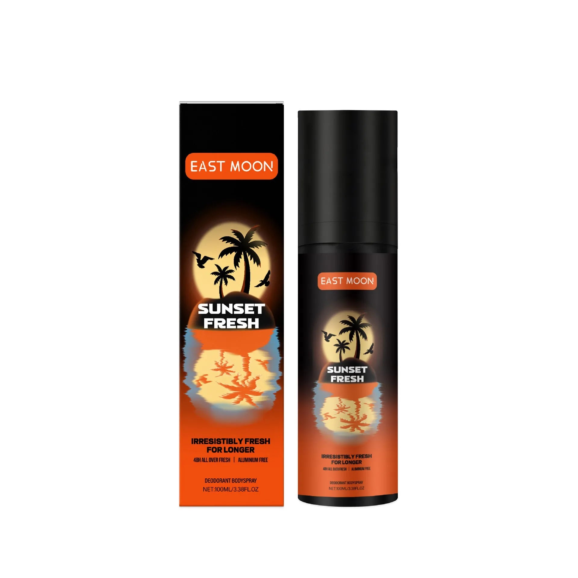 Men's fruit fragrance care spray bottle 100ml with natural mango citrus oils