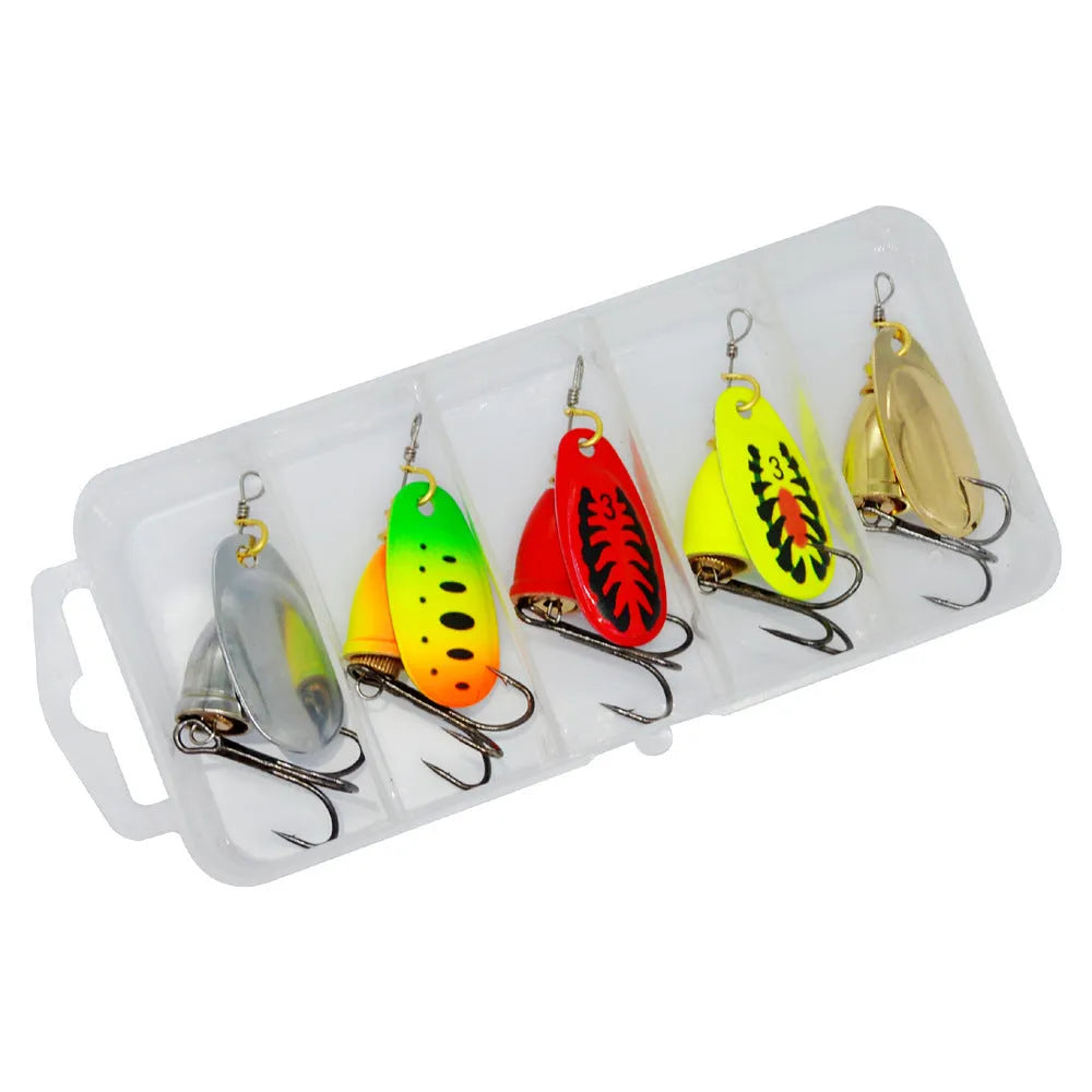 R composite rotating sequins copper bell fishing lure in multiple colour options including gold, silver, and rose gold