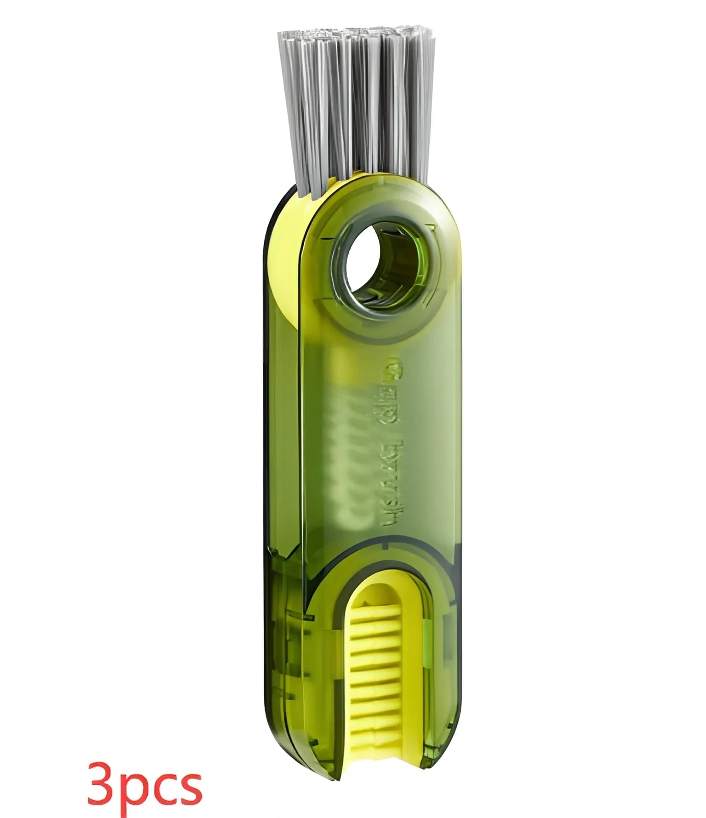3-in-1 spiral cleaning brush for bottle lids and cup grooves with food-safe materials