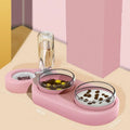 Snail Pet 3 Bowls automatic water bowls set in mint green with two bowls and a water fountain for cats and dogs