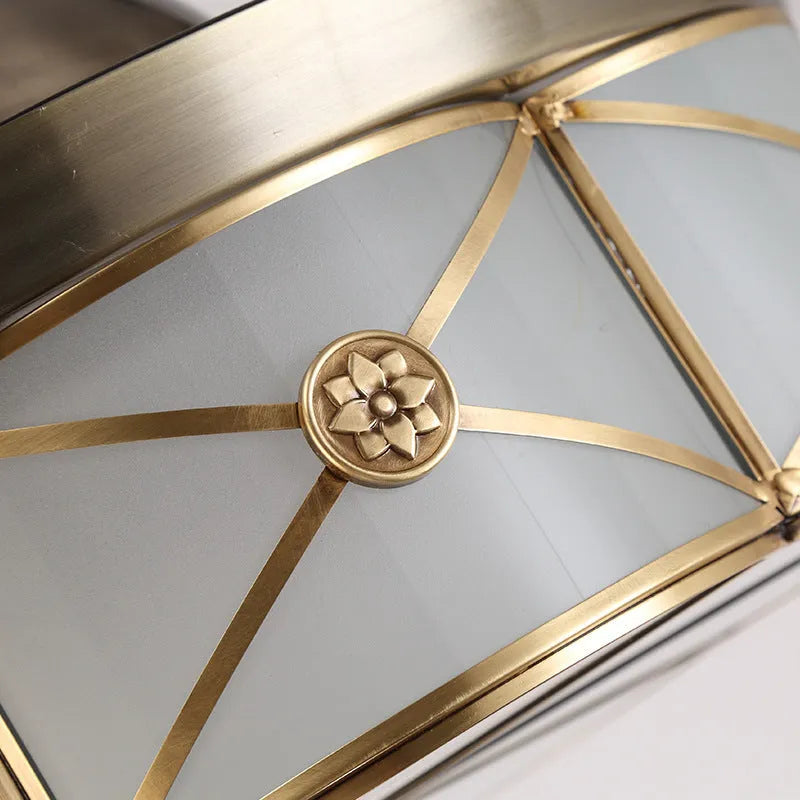 Gold ceiling fan light with invisible blades and remote control for 10-15 square metre rooms