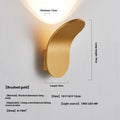 Modern creative bulb wall lamp in brushed gold finish for living room