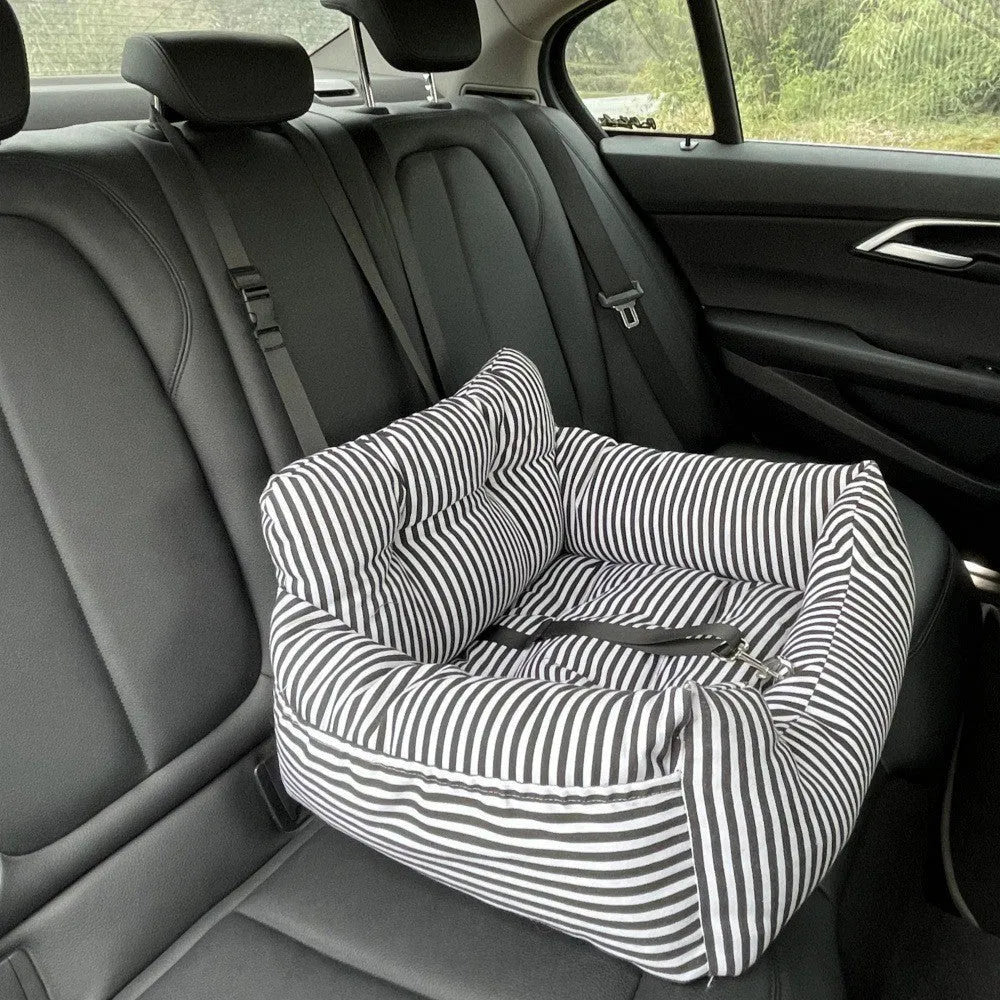Pet sofa bed car nest striped nest for dogs 45x40x30cm single seat in black stripes