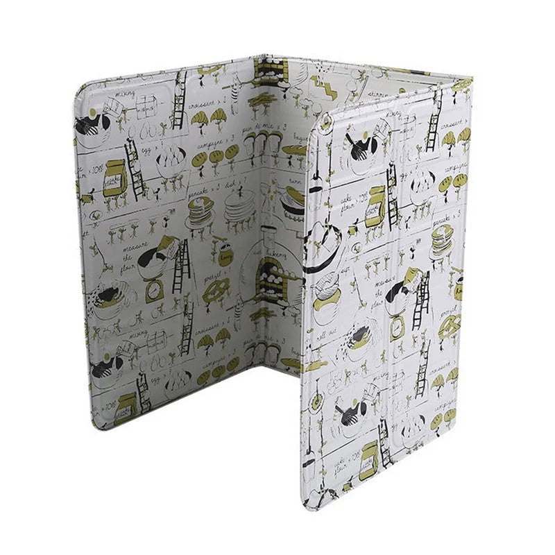 Foldable aluminium oil splatter screen for gas stoves
