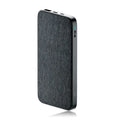 Grey fabric two-way fast charging power bank 10000mAh ultra-thin